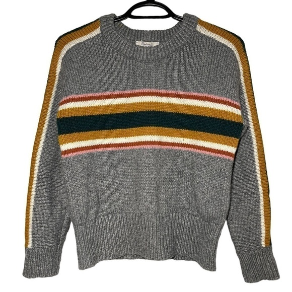 MADEWELL Striped Heath Pullover Sweater size XXS - Picture 5 of 8